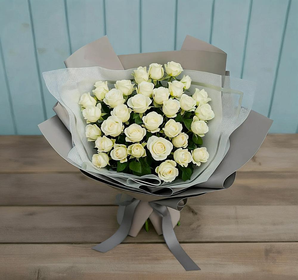 Букет Белоснежная нежность в Первомайском Карачаево-Черкесской республики