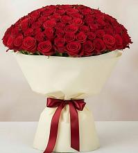 Букет 101 Красная роза Милано в Первомайском Карачаево-Черкесской республики