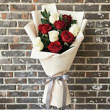 Букет цветов из:  Розы в Первомайском Карачаево-Черкесской республики