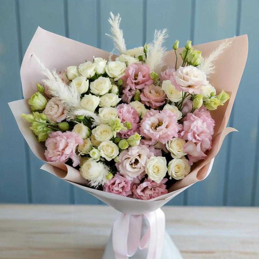 Букет цветов из: Альстромерии и Розы в Первомайском Карачаево-Черкесской республики