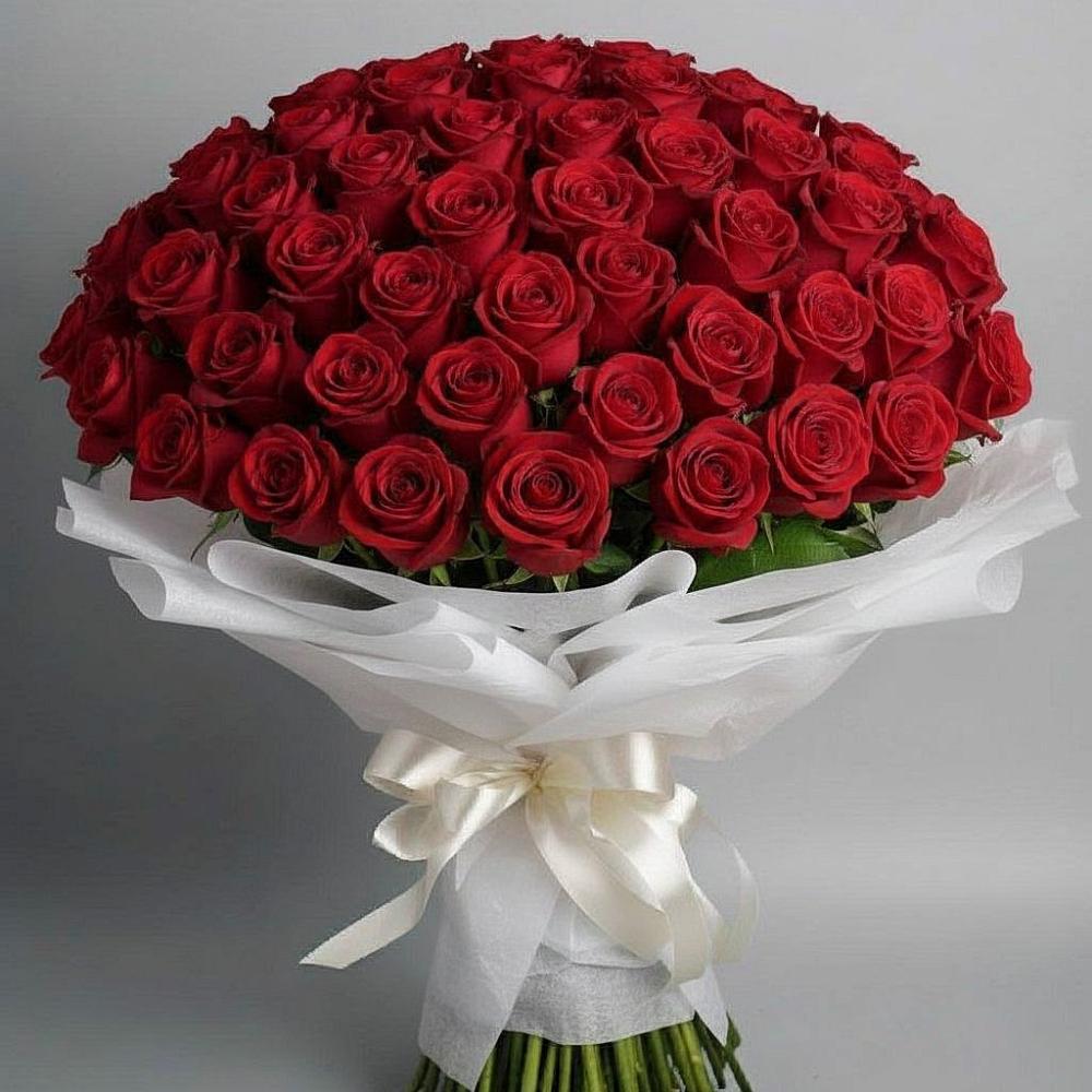 Букет 101 Красная роза Блэк Мэджик в Первомайском Карачаево-Черкесской республики