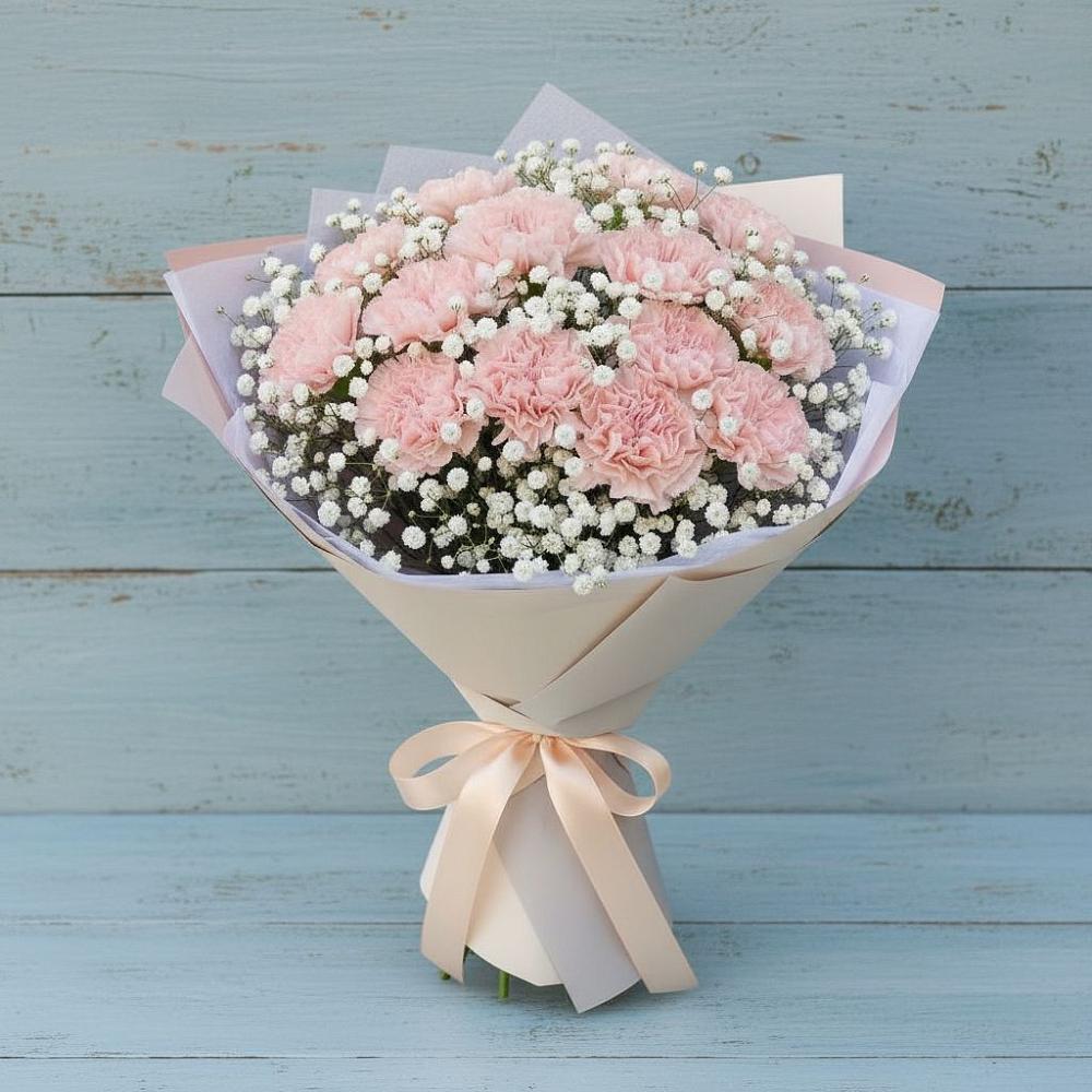 Букет цветов из: Гвоздики в Первомайском Карачаево-Черкесской республики