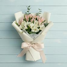 Букет цветов из:  Альстромерии #REPLACE_PRED# Первомайском Карачаево-Черкесской республики