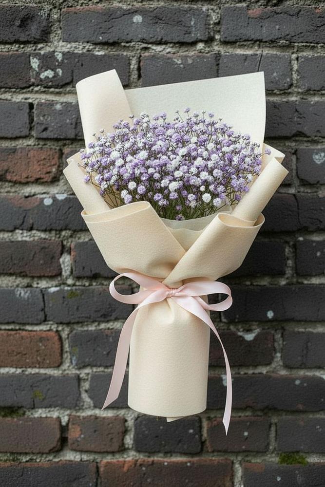 Букет цветов из: Гипсофила в Первомайском Карачаево-Черкесской республики