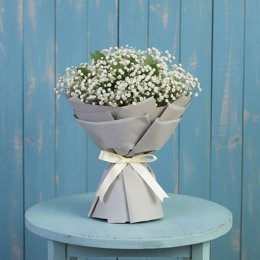 Букет цветов из: Гипсофила в Первомайском Карачаево-Черкесской республики