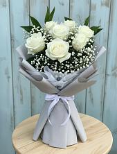 Букет цветов из:  Розы в Первомайском Карачаево-Черкесской республики