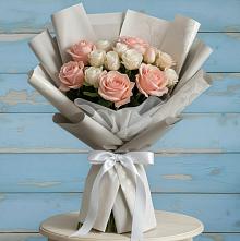 Букет цветов из:  Розы #REPLACE_PRED# Первомайском Карачаево-Черкесской республики