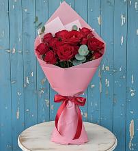 Букет цветов из:  Розы в Первомайском Карачаево-Черкесской республики
