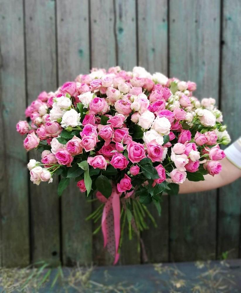 Букет Розовые кустовые розы Натали и Лав Лидия в Первомайском Карачаево-Черкесской республики
