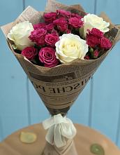 Букет цветов из:  Розы в Первомайском Карачаево-Черкесской республики