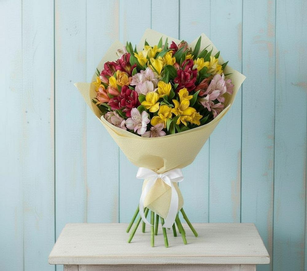 Букет цветов из: Альстромерии в Первомайском Карачаево-Черкесской республики