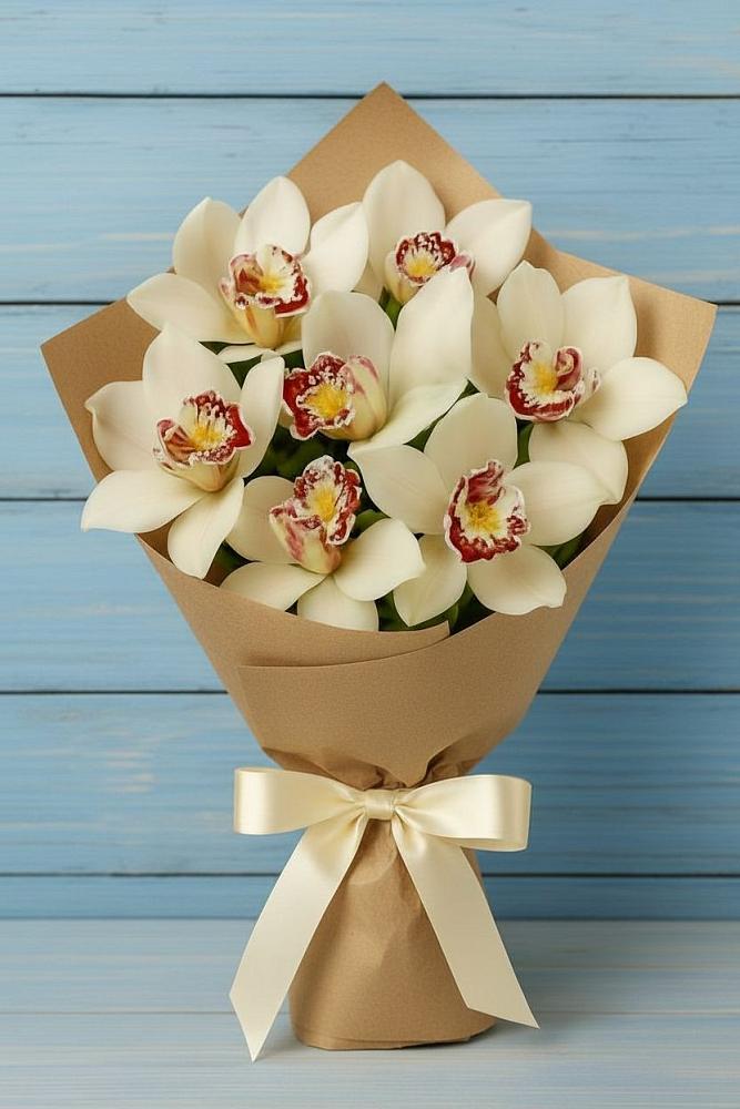 Букет цветов из: Орхидеи и Розы в Первомайском Карачаево-Черкесской республики